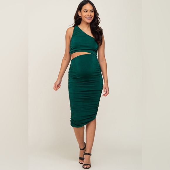 Pinkblush cut out one shoulder bodycon midi nwt - Picture 1 of 6